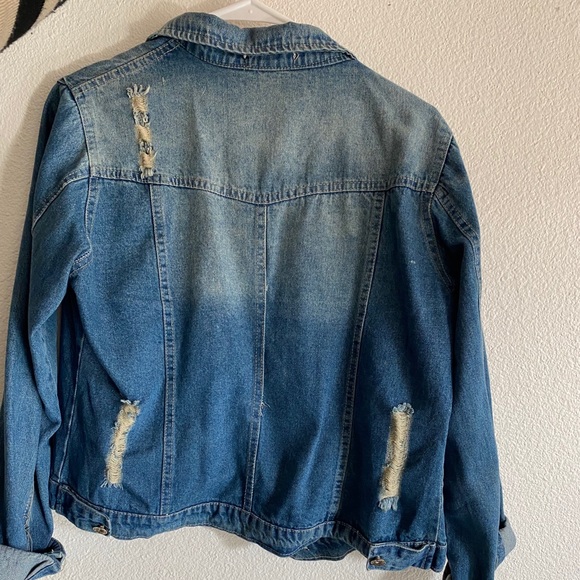 Distressed Jean Jacket - Picture 2 of 4